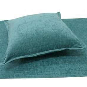 Parker Chenille Bed Runners & Cushions - Turquoise