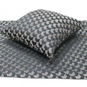 Regency Jacquard Bed Cushion – Ink Blue Black