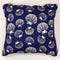 Shells Cushion Cover Navy White