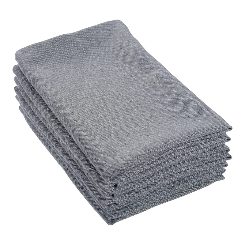 Table Napkin Modern Rustic Style Charcoal Grey 50x50cm