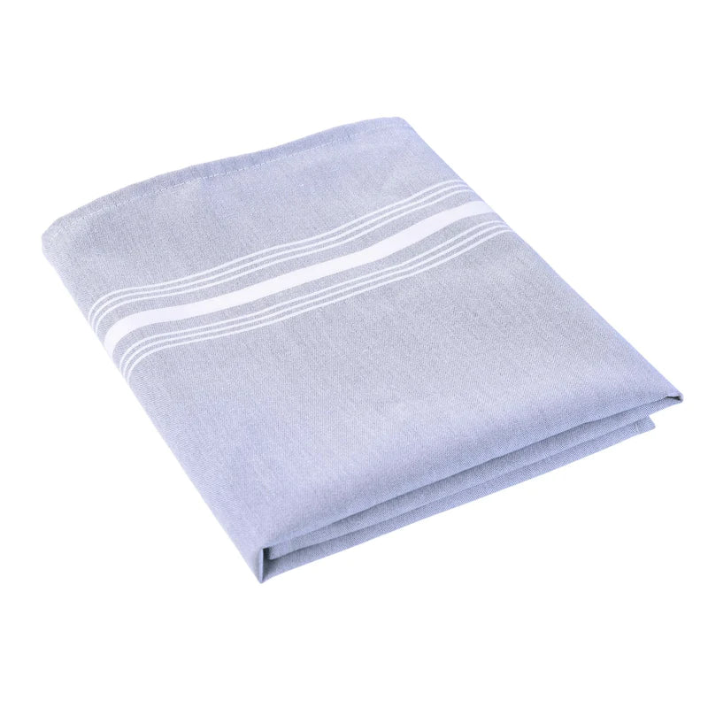 Bistro Table Napkins Light Grey White Stripes