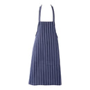 Pinstripe Apron Navy White