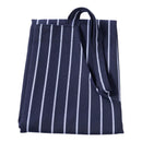 Pinstripe Apron Navy White