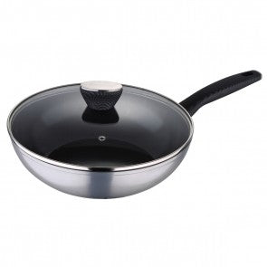 Carbon TT - BERGNER Brand Wok with Lid - 28 cm