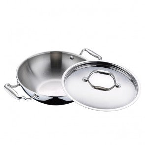 Argent - BERGNER Brand Wok with Lid - 32 cm