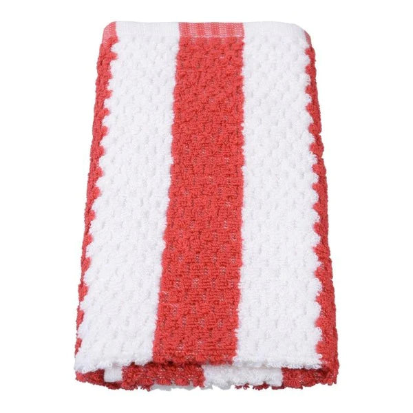 Striped Towelling Swab Red & White