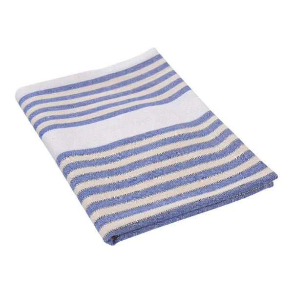 Commercial Striped Tea Towel Blue