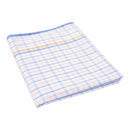 Large Check Tea Towel Blue Yellow Check