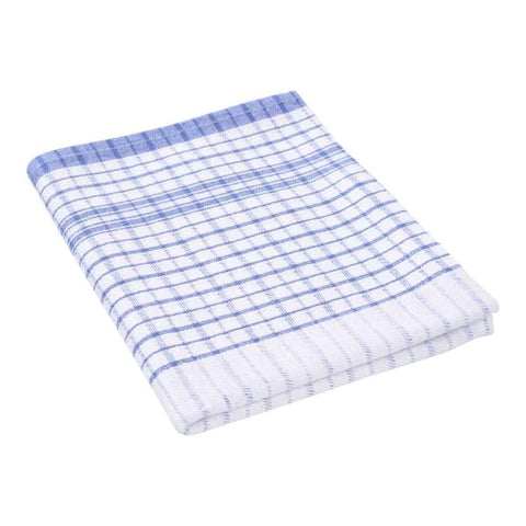 Blue Check Tea Towel 100% Cotton