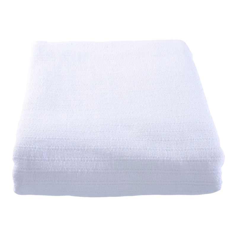 Cello Weave Blanket White