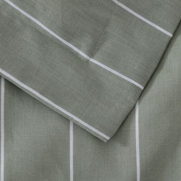Studio Stripe Quilt Cover Sets - Sage