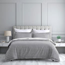 Studio Stripe Quilt Cover Sets - Silver