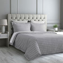 Studio Stripe Quilt Cover Sets - Silver