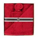 Bamboo Bath Towel Red Gift Pack