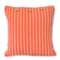 Regatta Orange White Stripe Cushion Cover