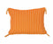 Regatta Orange White Stripe Cushion Cover