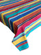 Cape Town Colourful Multi Stripe Tablelcoth