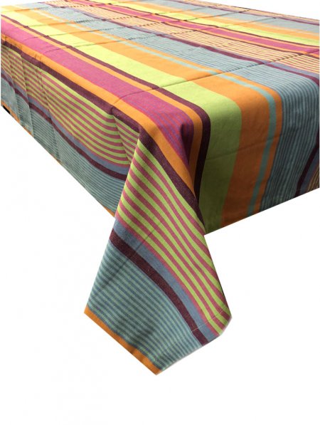 Tahiti Multistripe Colourful Tablecloth