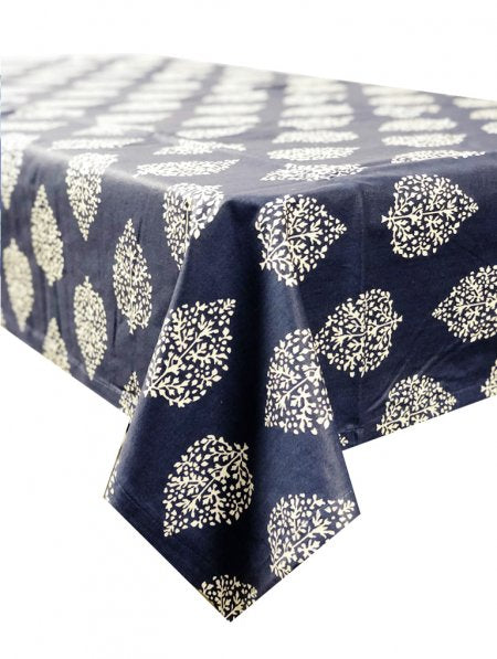 Avalon Navy Tablecloth