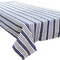 Venice Blue White Stripe Tablecloth