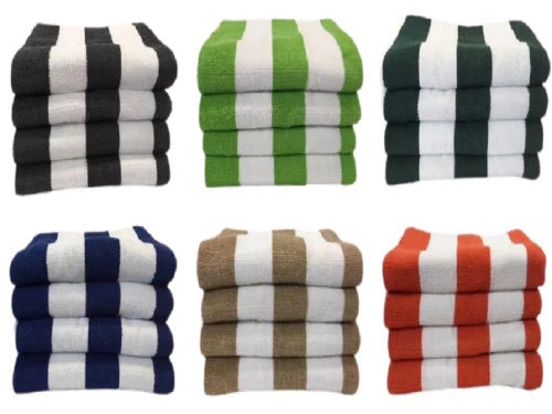 Hotel and Resort Stripe Plush Pool Towel Linen