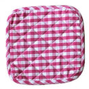 Gingham Check Pot Holder Pink White