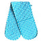 Gingham Check Double Oven Mitt Aqua