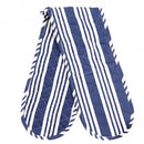 Venice of Italy Double Oven Mitt Blue and White Stripes