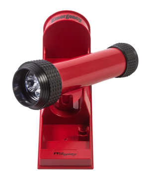 Red Emergency Flashlight 3 LED Bulbs