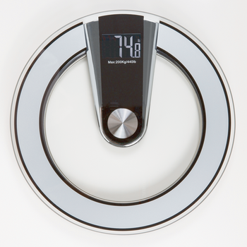 Digital Weighing Scale Glass Round
