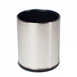 Waste Basket Double Wall Steel Matt Finish 3L