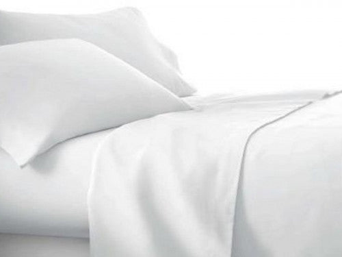 Alliance Cotton Rich Percale White Sheets or Pillowcases