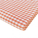 Gingham Check Orange Tablecloth