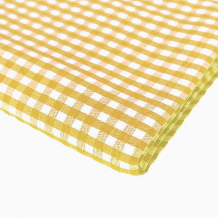 Gingham Check Yellow Tablecloth