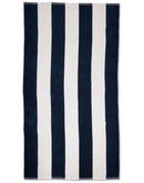 Resort Stripe Beach and Pool Towel Navy