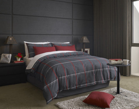Actil Hewlett Ebony Quilt Cover Set