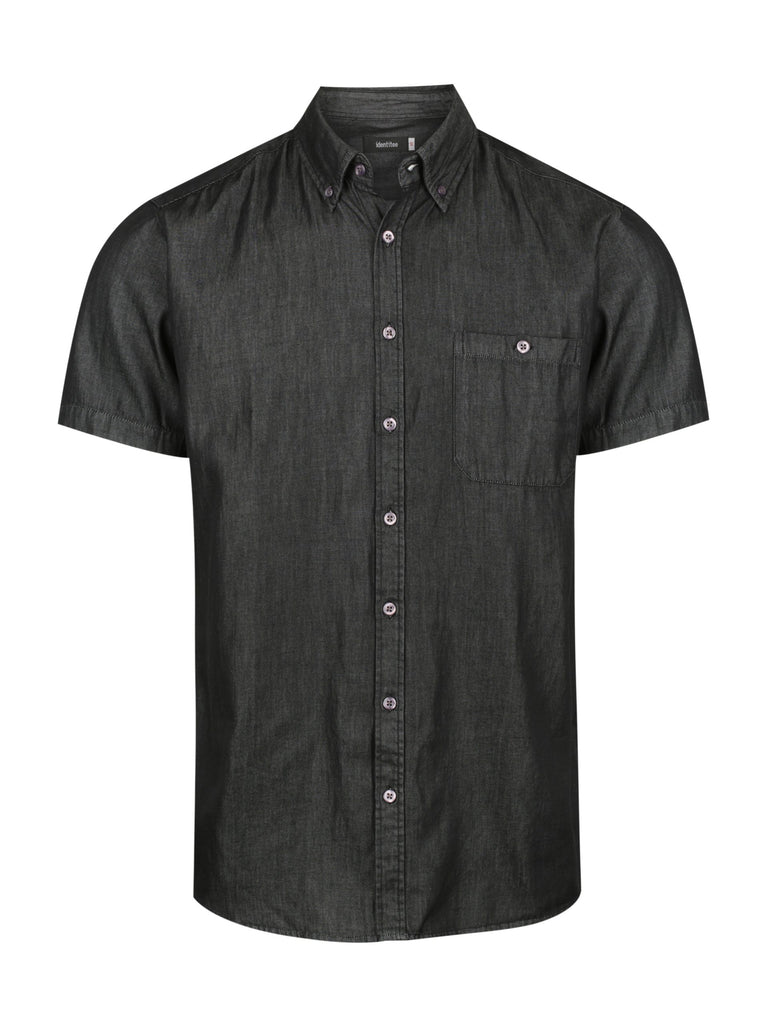 Mens Modern Denim Shirt Short Sleeve Dylan