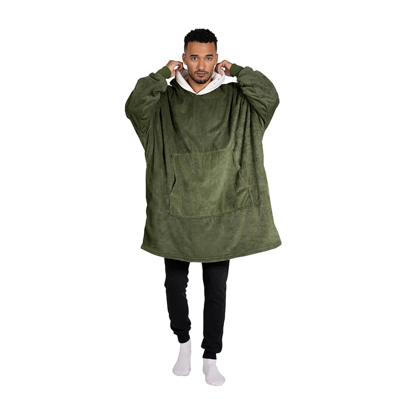 Cordy Blanket Hoodie - Olive