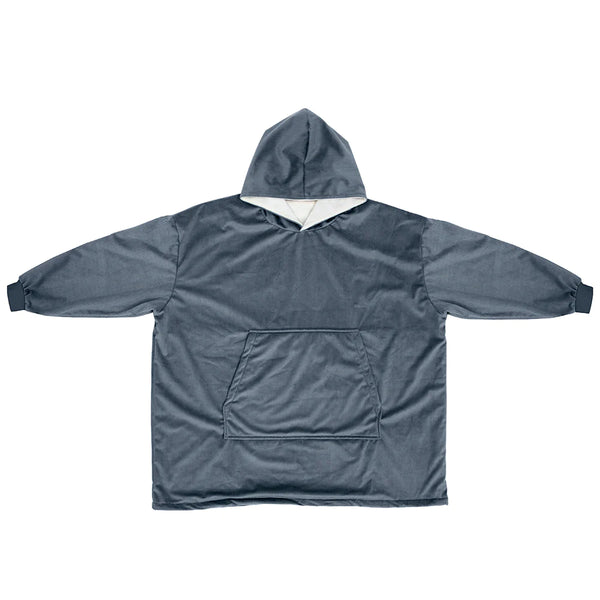 Cordy Blanket Hoodie - Blue