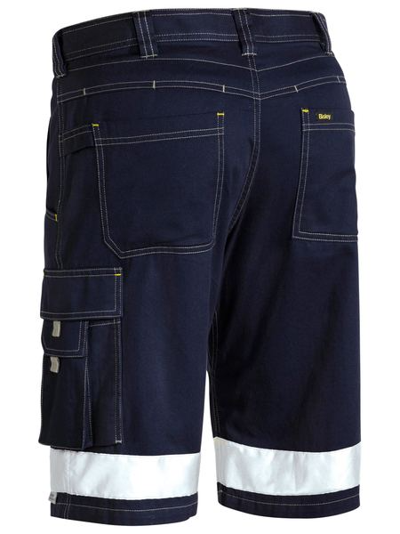 Taped Navy Cool Vented Lightweight Cargo Short For Men