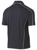 Mens Cool Mesh Polo With Reflective Piping