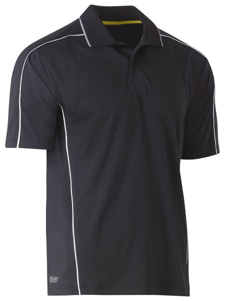Mens Cool Mesh Polo With Reflective Piping