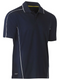 Mens Cool Mesh Polo With Reflective Piping