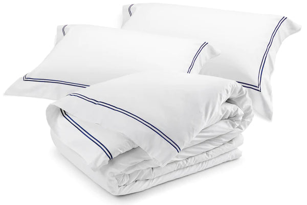 Classique Navy Tailored Duvet Cover Set