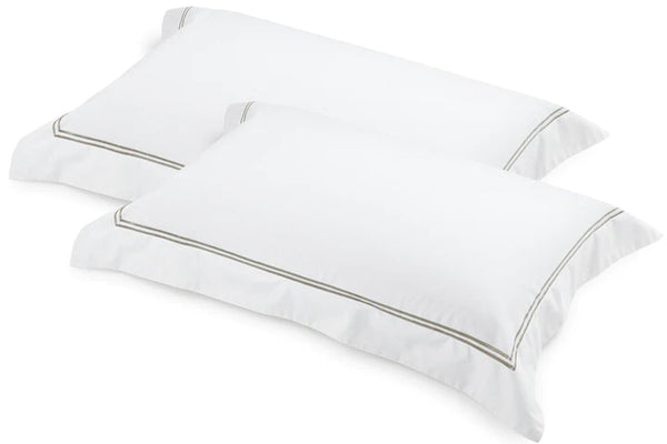 Classique Pewter Tailored Pillowcases