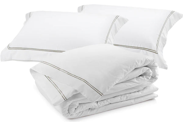 Classique Pewter Tailored Duvet Cover Set