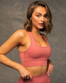 Racer Crop Terracotta