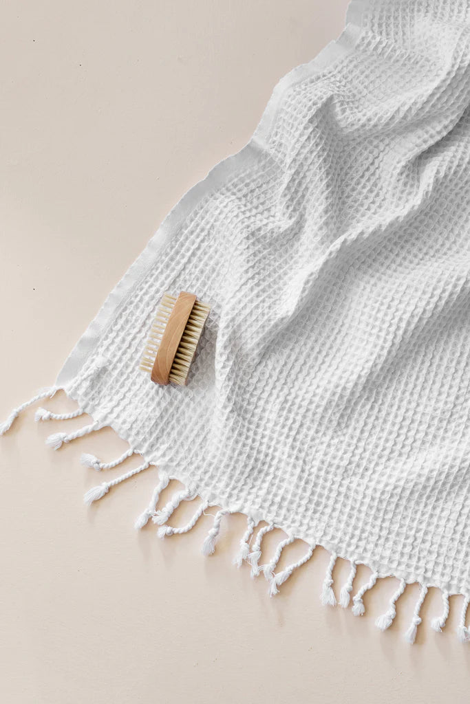 Waffle Turkish Towel - White