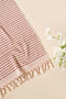 Pompom Turkish Cotton Bath Sheet - Pink Clay
