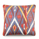 Hand Woven Silk Road Cushion - Blue Heron